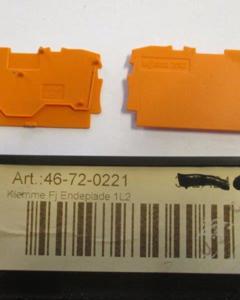 End-/Space Plate 1L2 orange